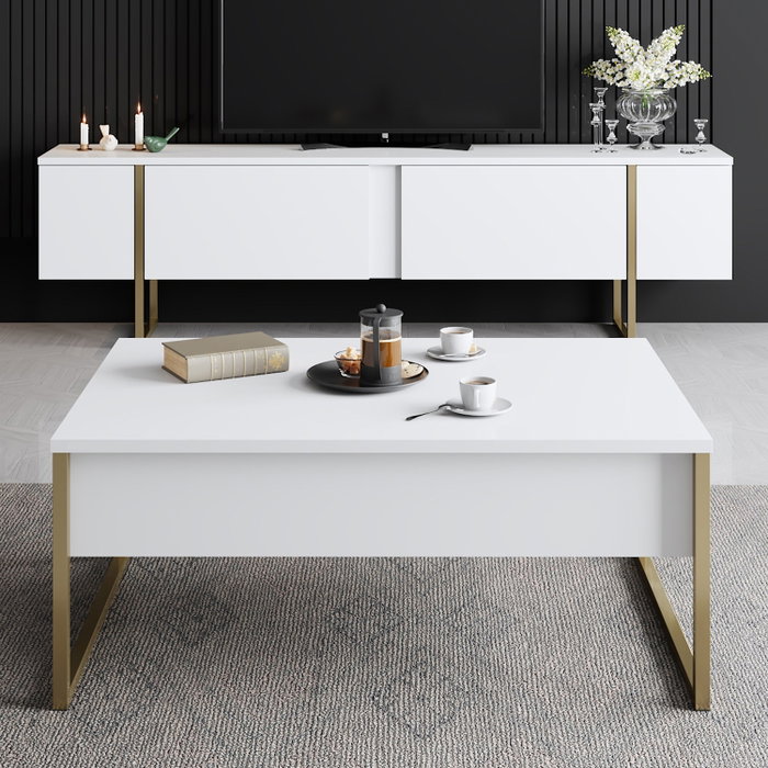 Hanah Home Luxe Set - Blanco y Dorado